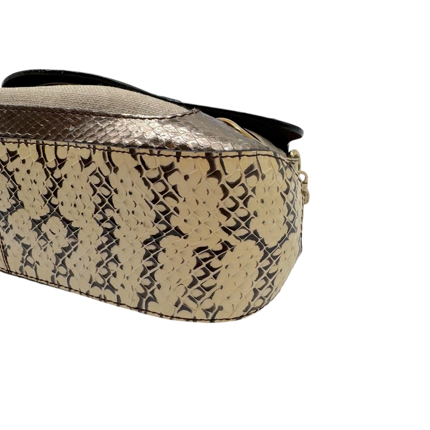 Dolce & Gabbana Python Beaded Shoulder Bag