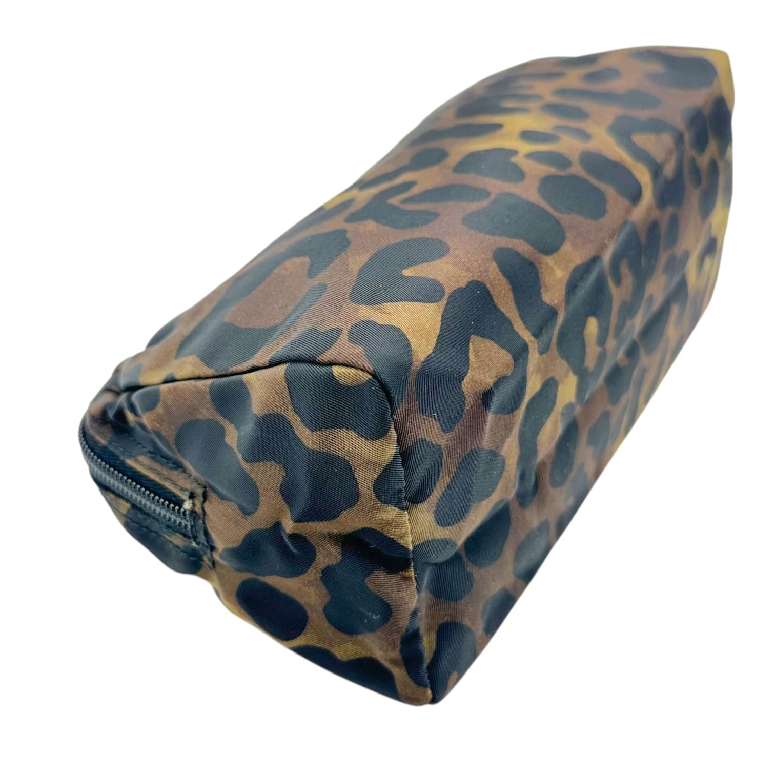 Prada Leopard Print Nylon Cosmetic Bag