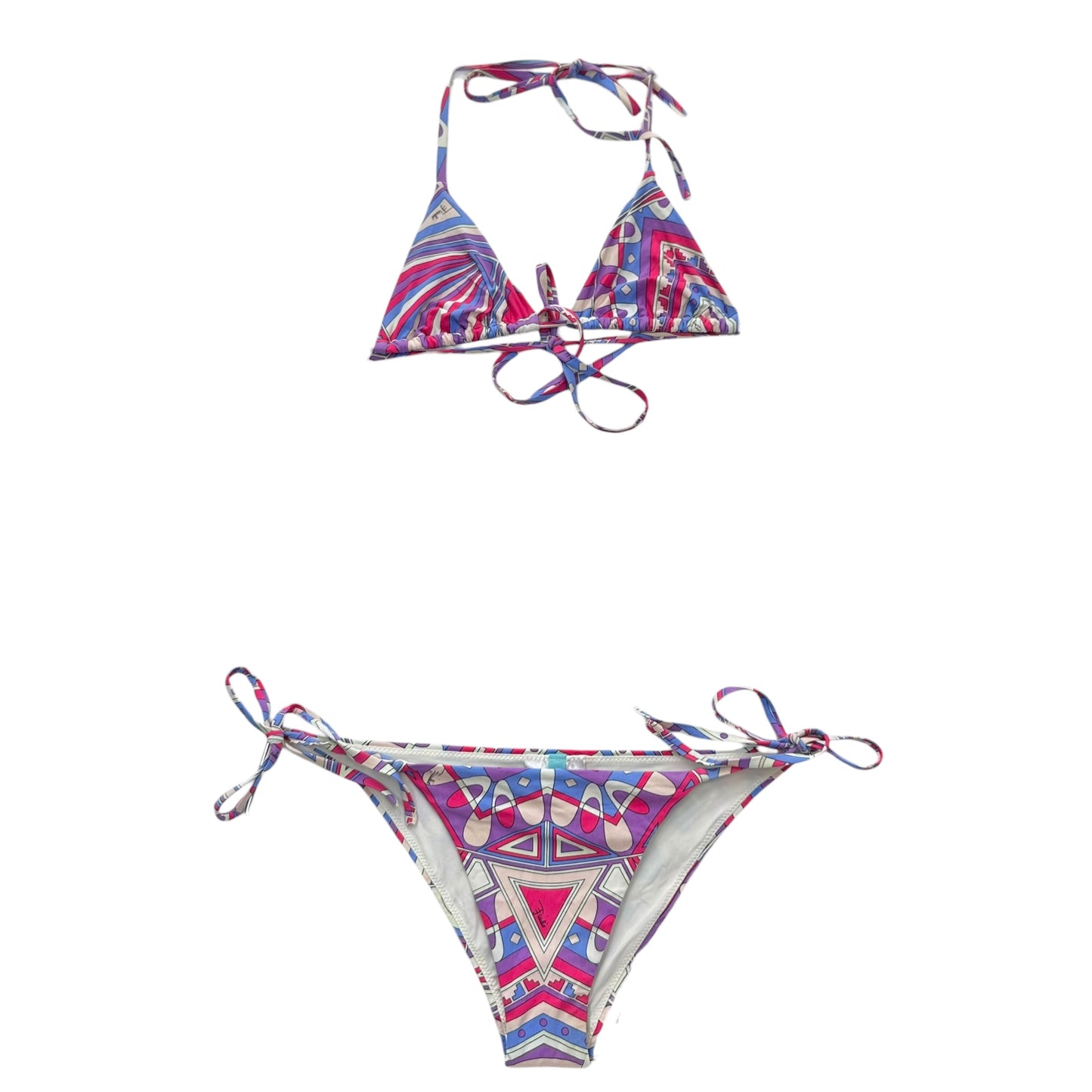 Emilio Pucci Purple Pink Printed Bikini