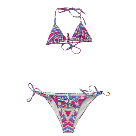 Emilio Pucci Purple Pink Printed Bikini