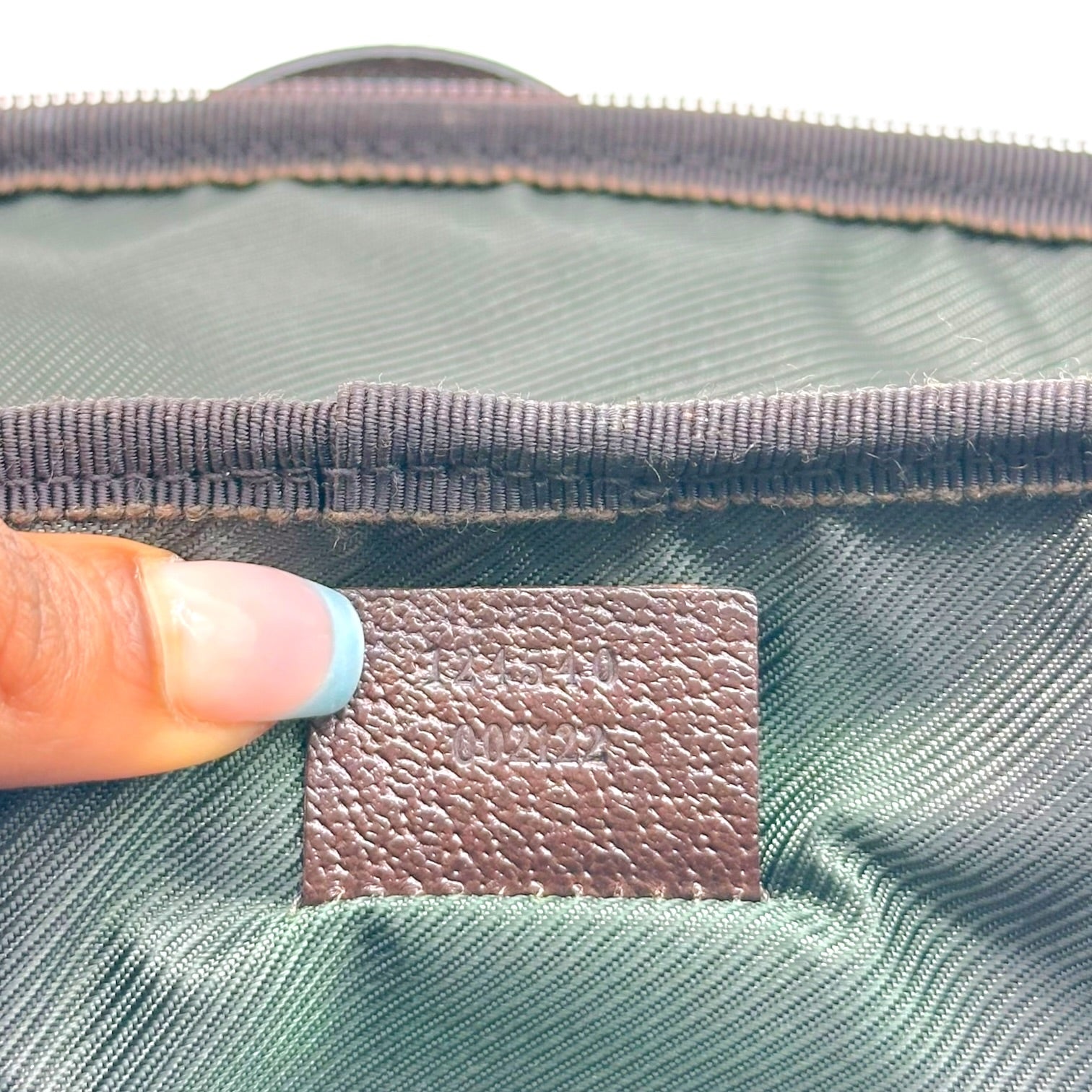 Gucci Tan Monogram Vanity Bag
