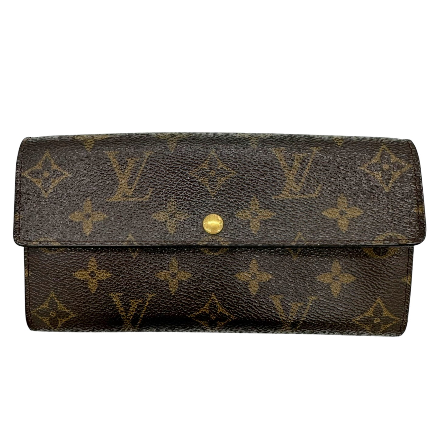 Louis Vuitton Monogram Sarah Wallet Brown Canvas