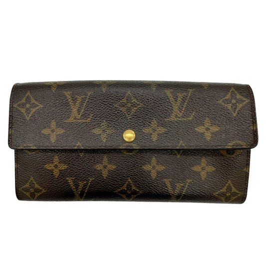 Louis Vuitton Monogram Sarah Wallet Brown Canvas