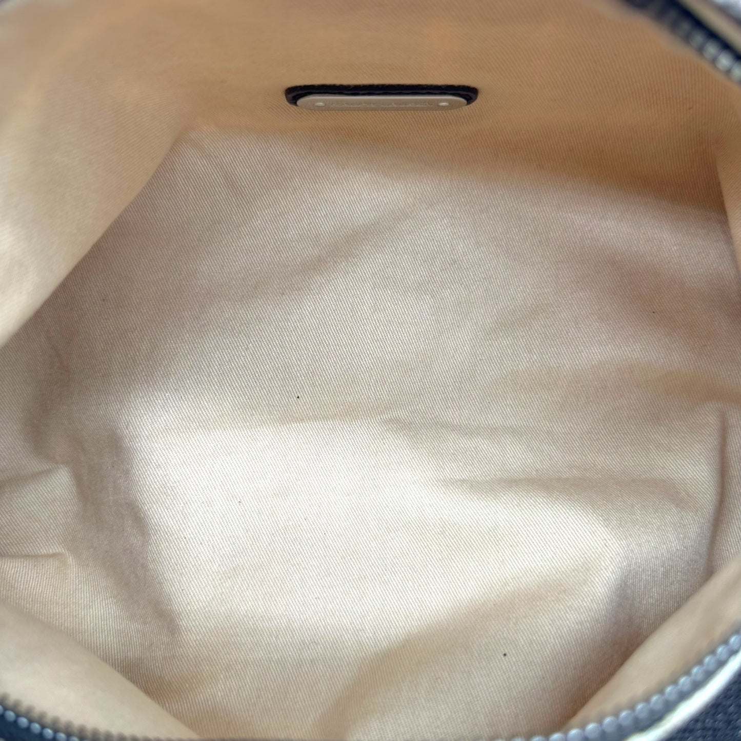 Ralph Lauren Brown & Ivory Ethnic Printed Fringe Trim Crossbody Bag