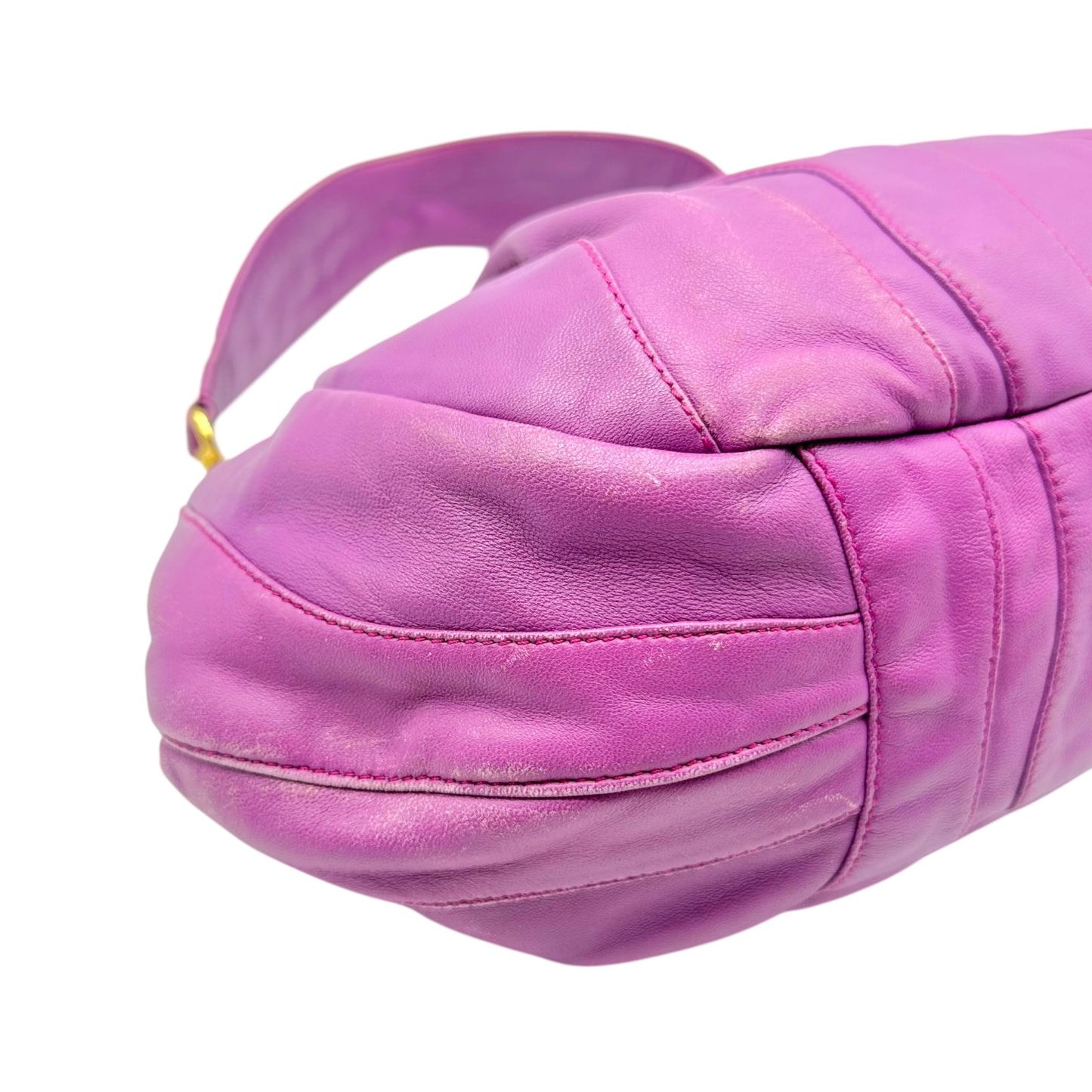 Prada Purple Lambskin Patchwork Shoulder Bag