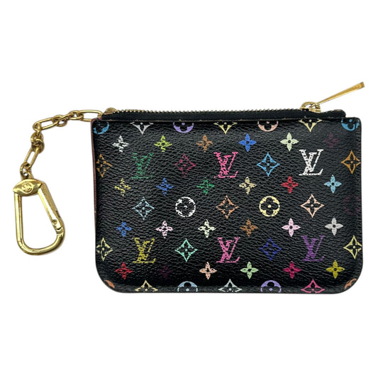 Louis Vuitton Black Murakami Multicolor Monogram Key Pouch Wallet - Outfit Repeater