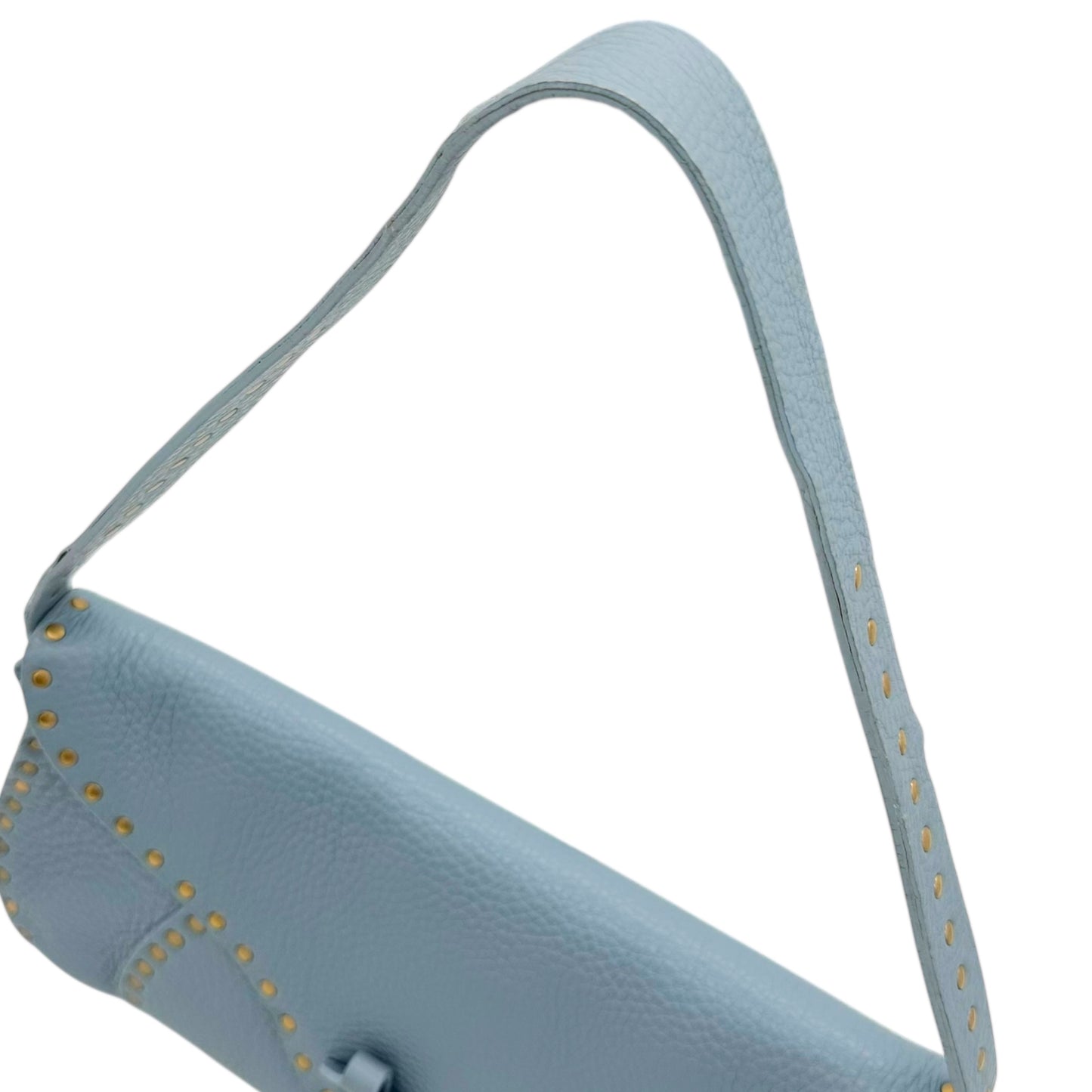 Celine Light Blue Leather Poulbot Bag