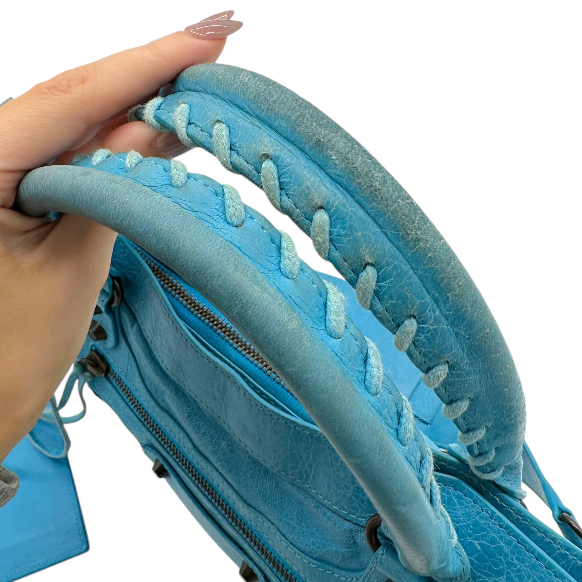 Balenciaga Bright Blue First City Bag - Outfit Repeater