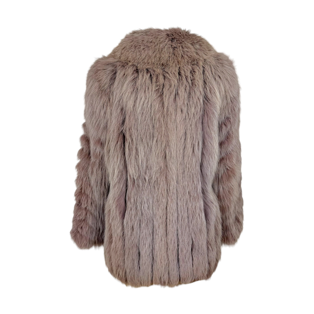 Saga Fox Fox Fur Coat Dusty Light Purple 1990s Vintage