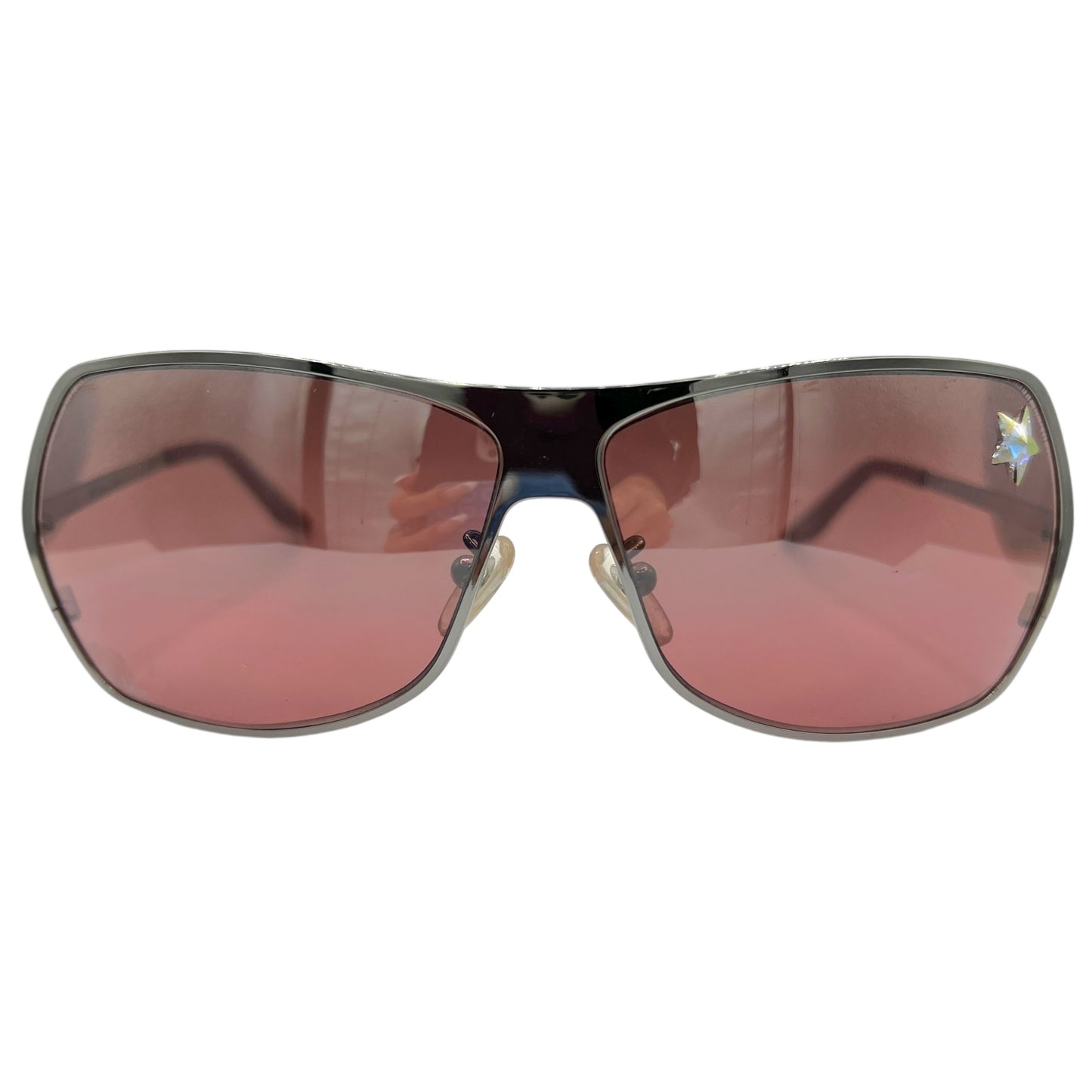 Christian Dior Secret2 Pink Star Embellished Aviator Sunglasses