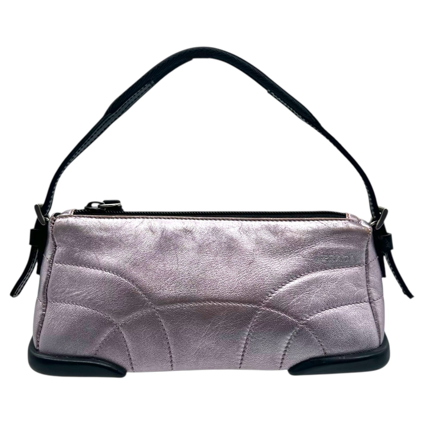 Prada Sport Pink Metallic Leather Mini Bag - Outfit Repeater