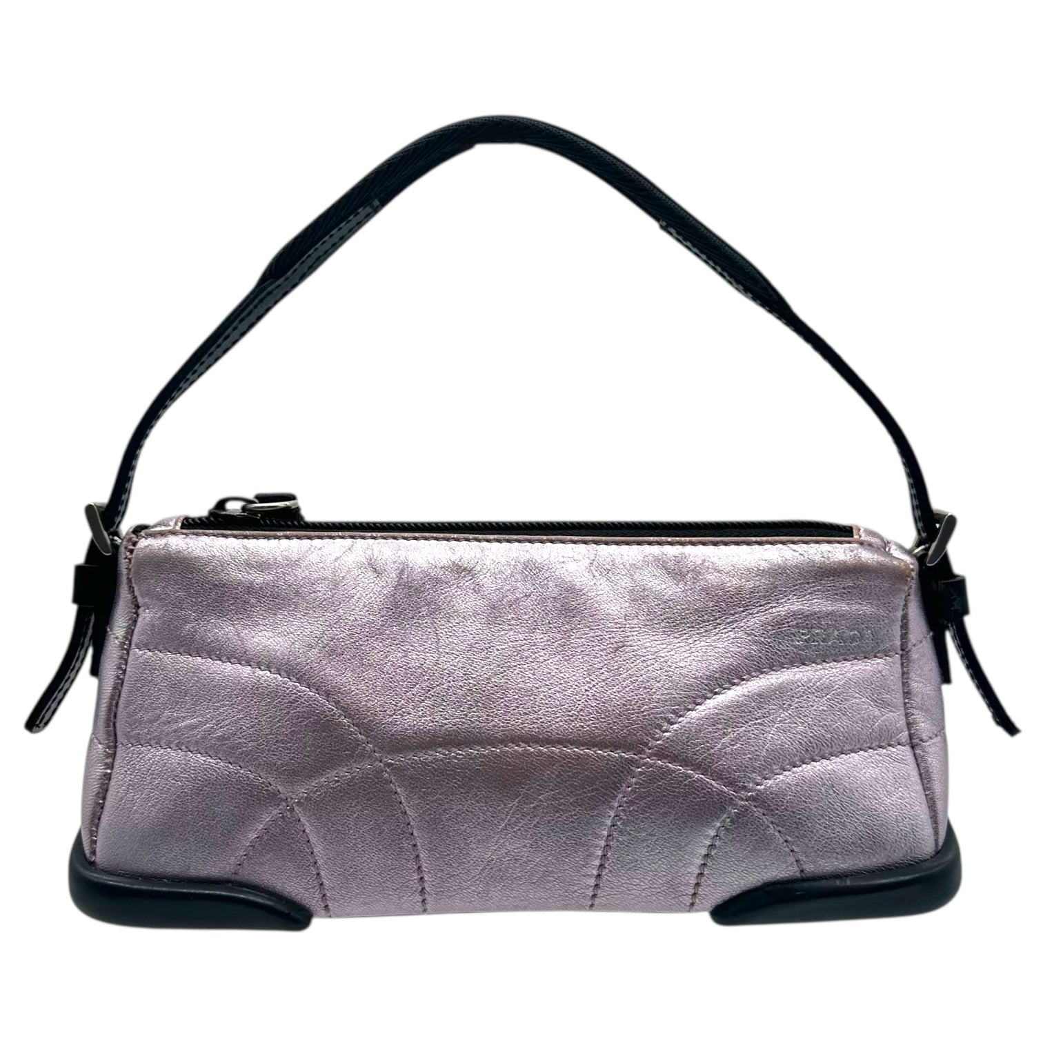 Prada Sport Pink Metallic Leather Mini Bag - Outfit Repeater