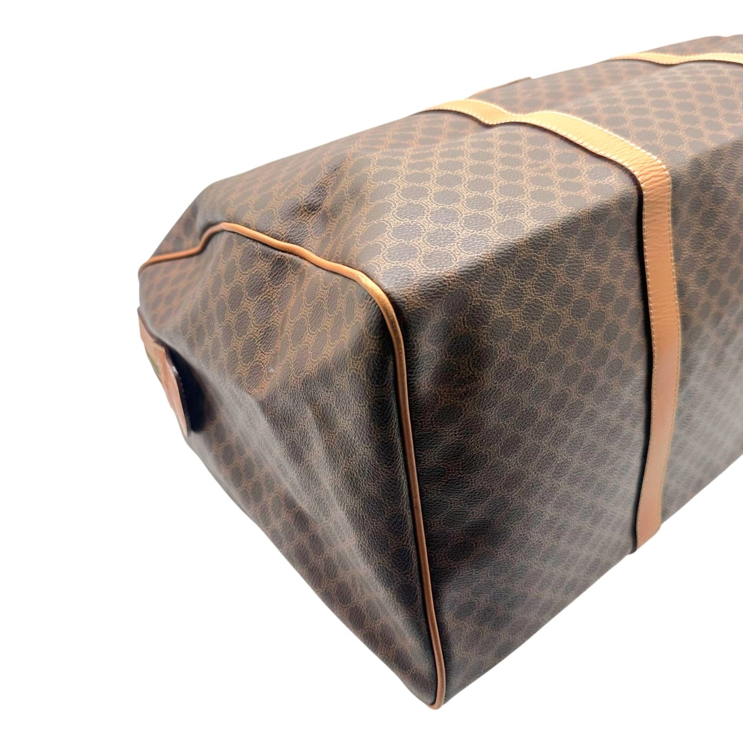 Celine Brown Triomphe Monogram Medium Duffle Bag