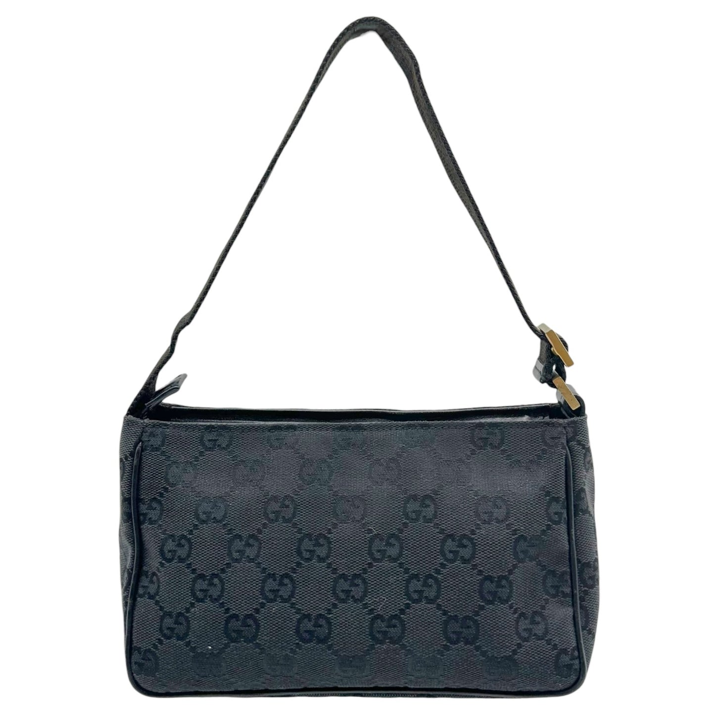 Gucci Mini Pochette Bag Black Canvas Monogram