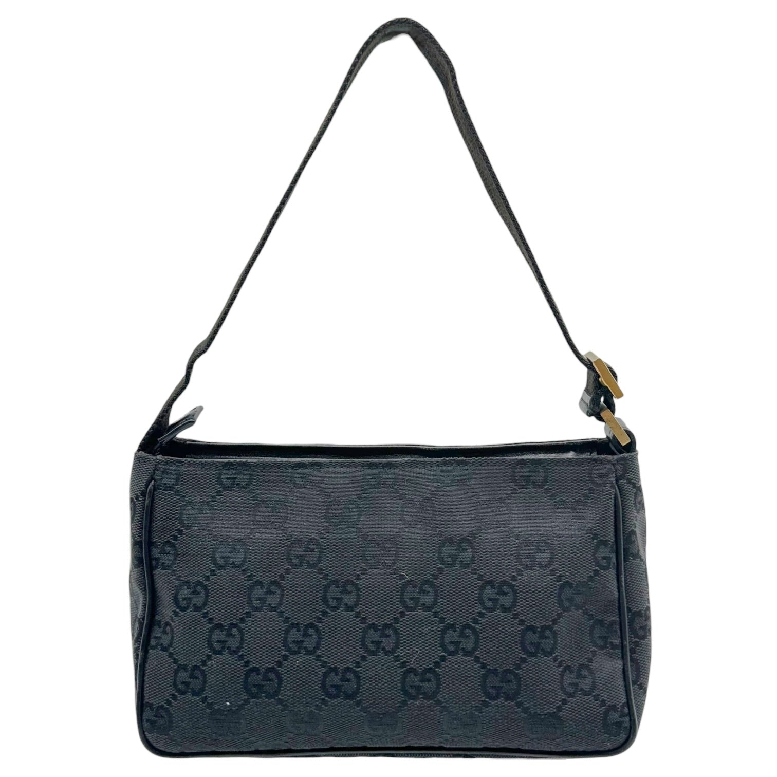 Gucci Mini Pochette Bag Black Canvas Monogram
