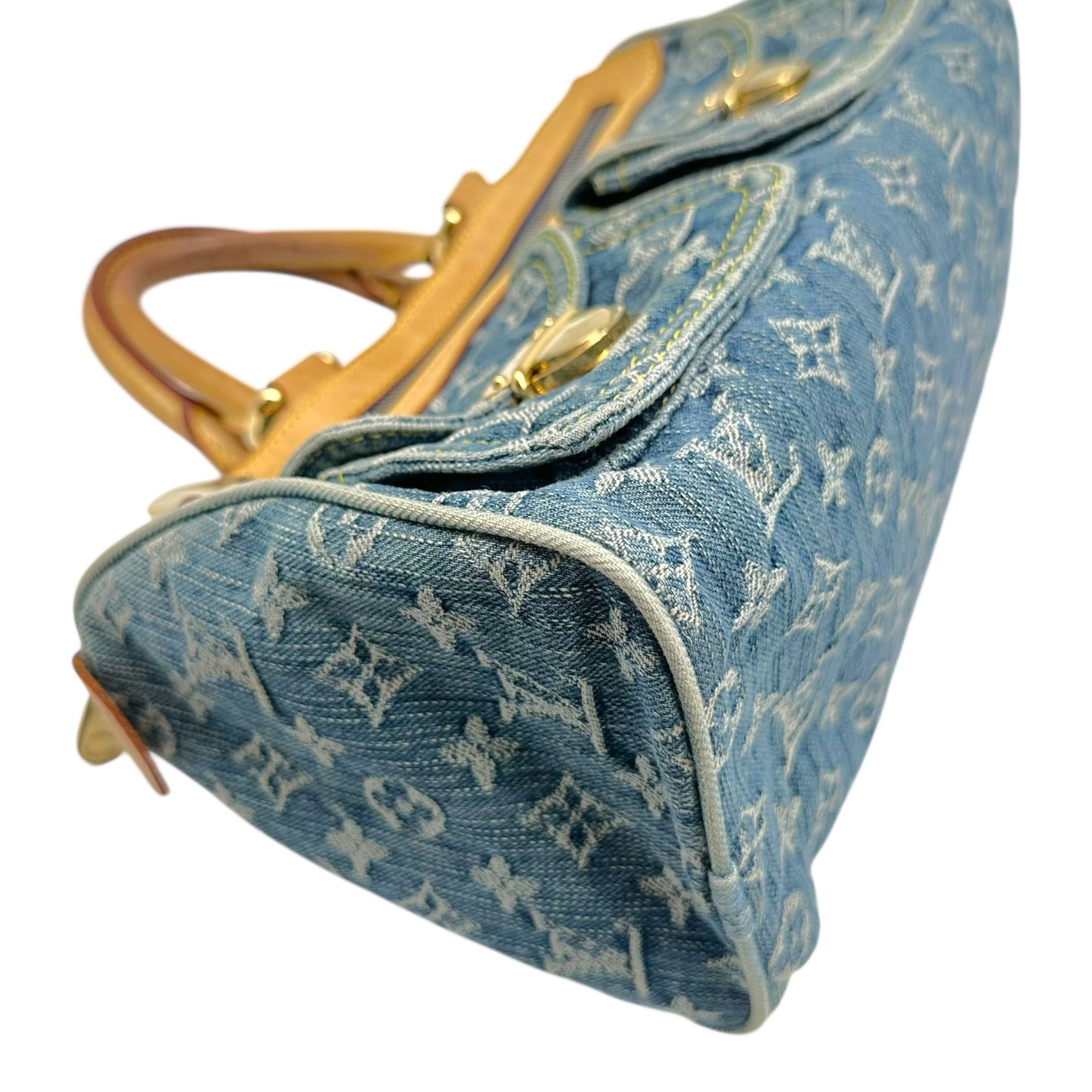 Louis Vuitton Blue Denim Neo Speedy Handbag