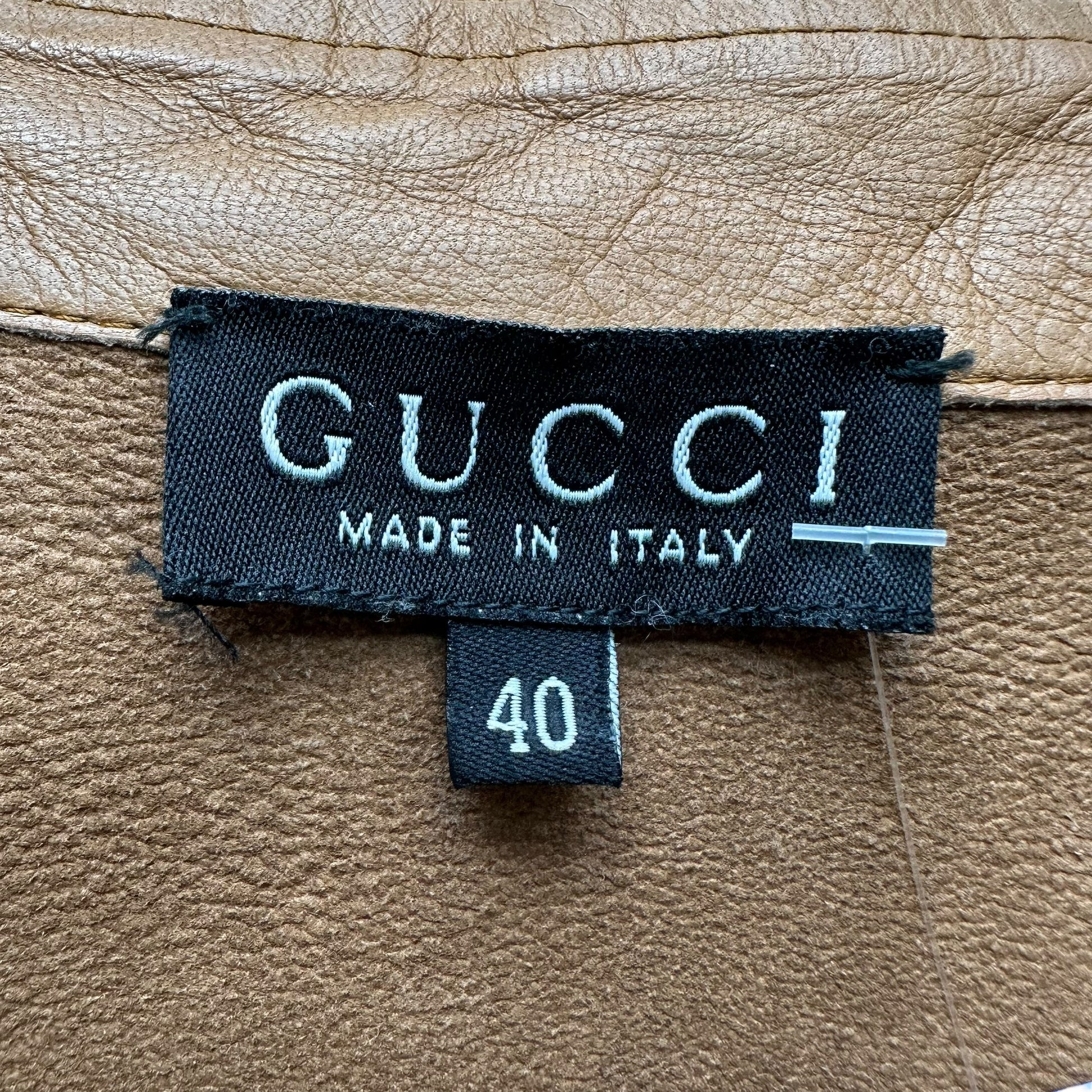 Gucci F/W 1997 Tan Leather Jacket - Outfit Repeater