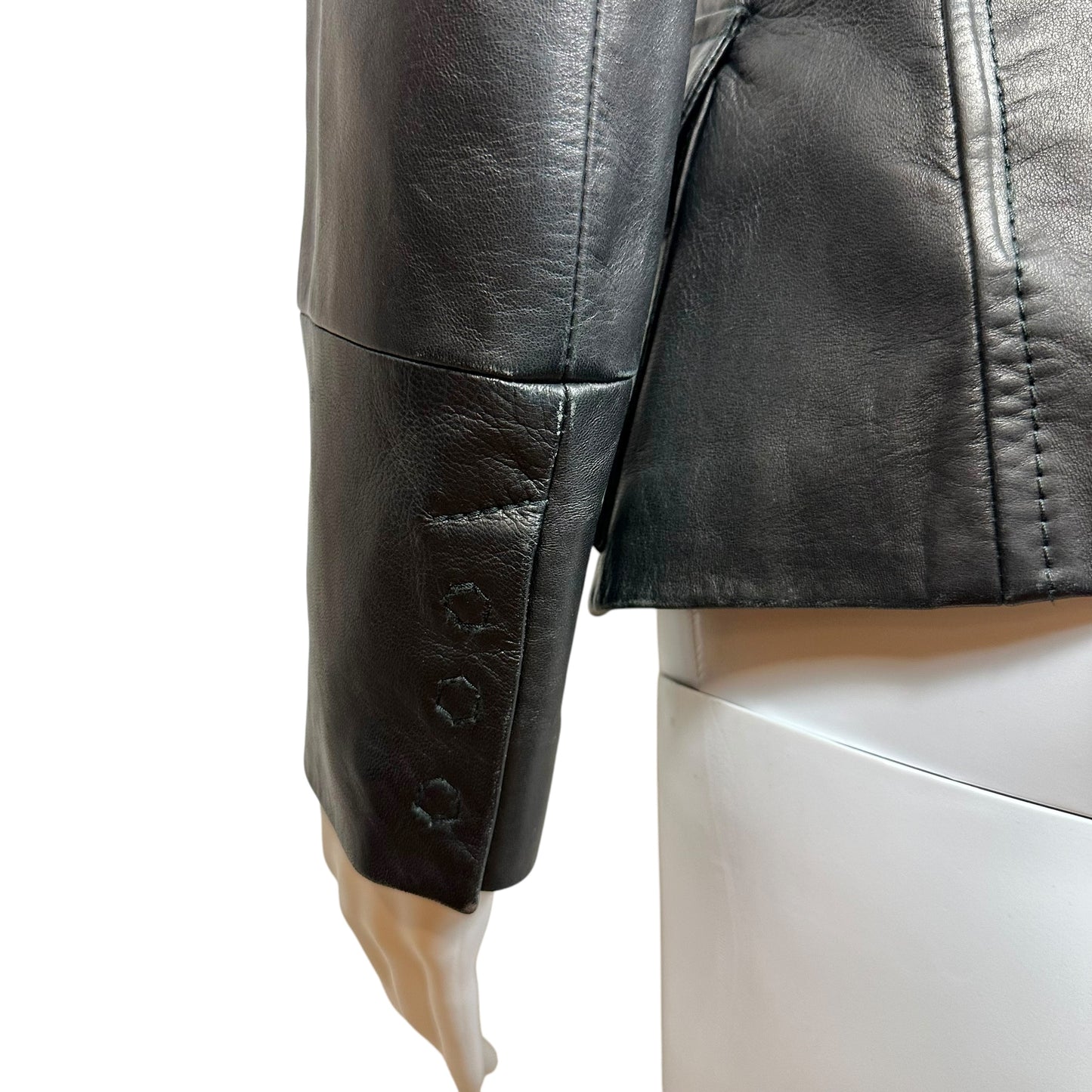 Dolce & Gabbana Pocket Black Leather Jacket