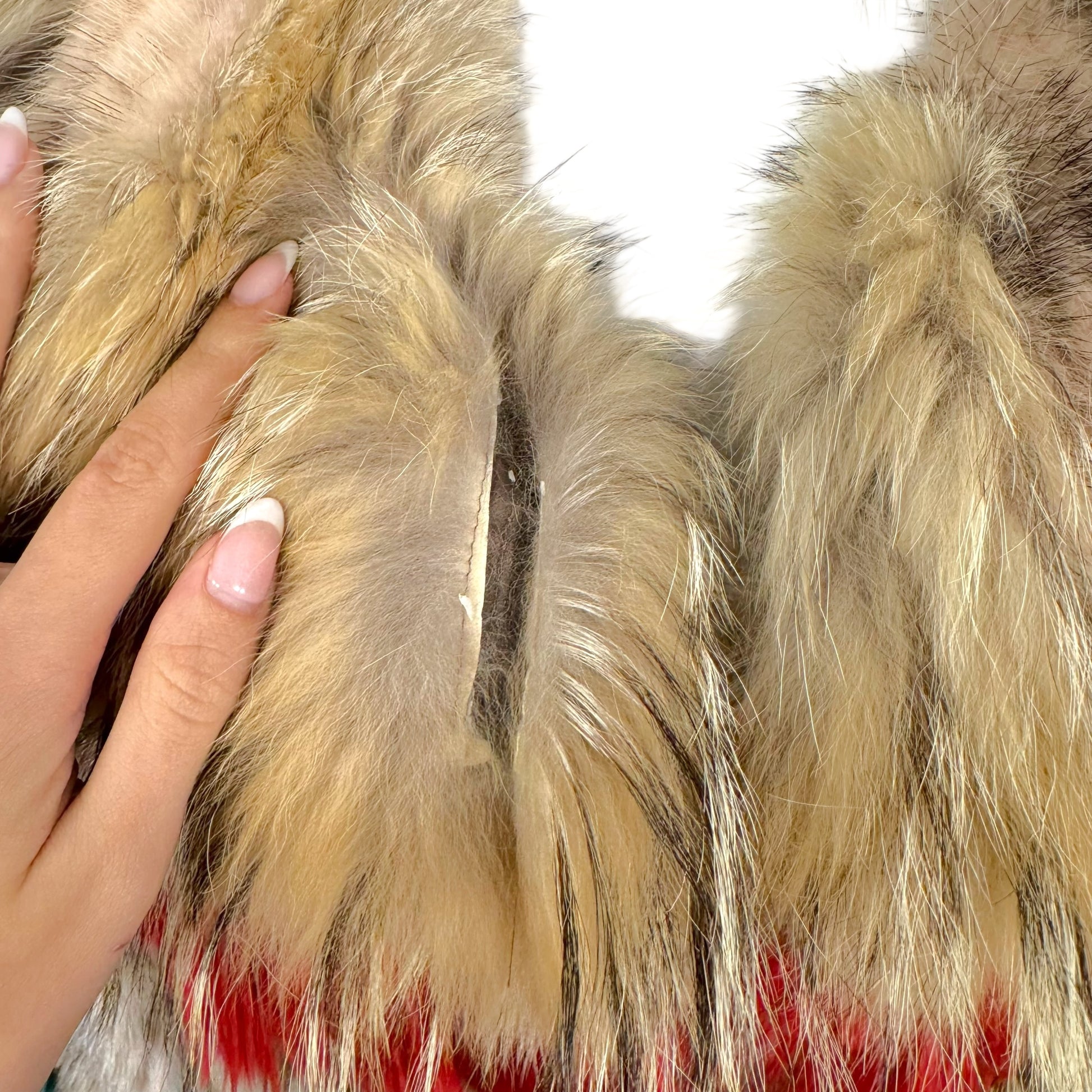 Roberto Cavalli Fur Coat Multicolor Patchwork Lynx Mink