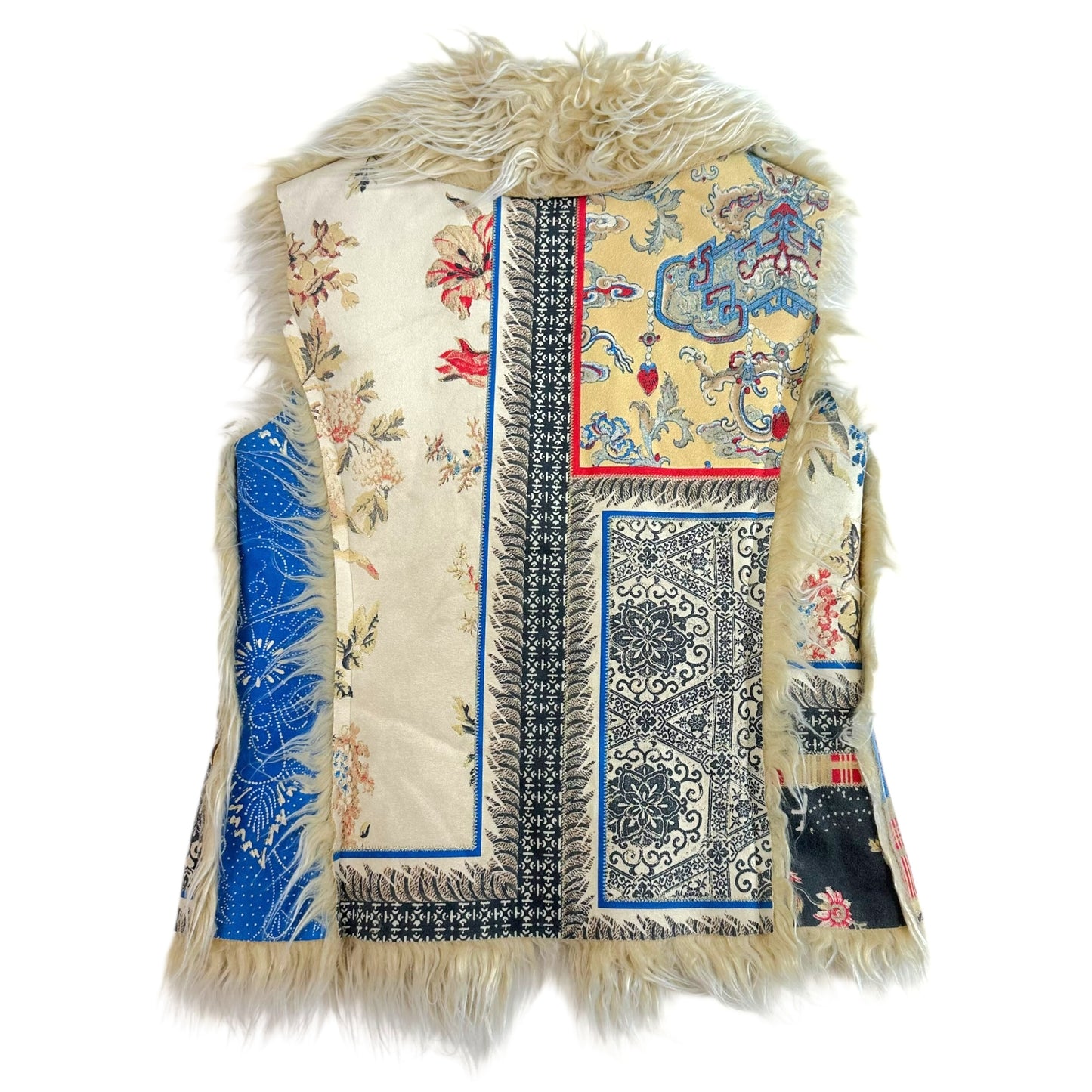 Just Cavalli Roberto Cavalli Faux Sheepskin Printed Vest