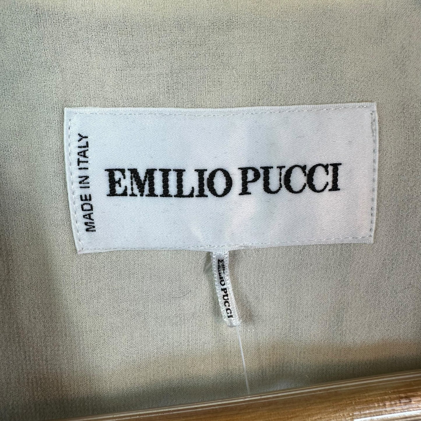 Emilio Pucci Silk Maxi Kaftan Gown Ivory Pink Black
