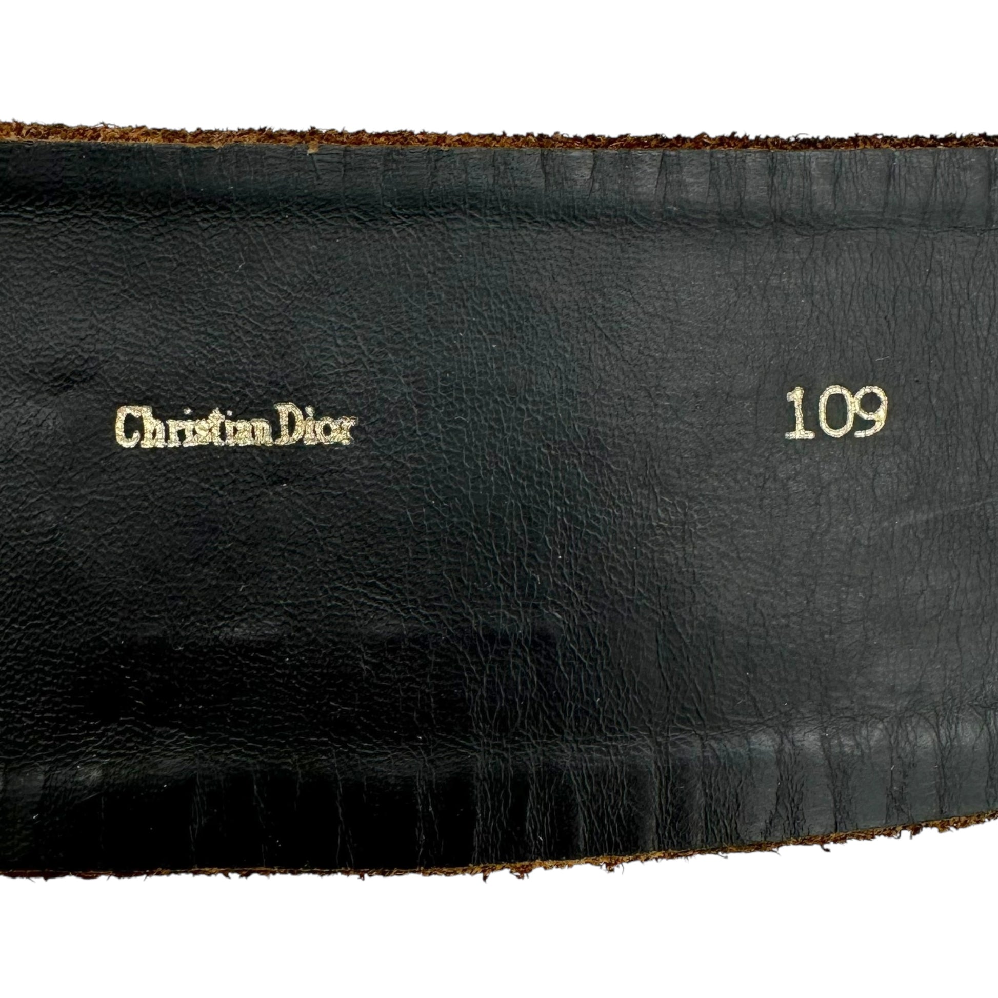 Christian Dior 1970's Brown Suede Agate Crystal Belt - Outfit Repeater