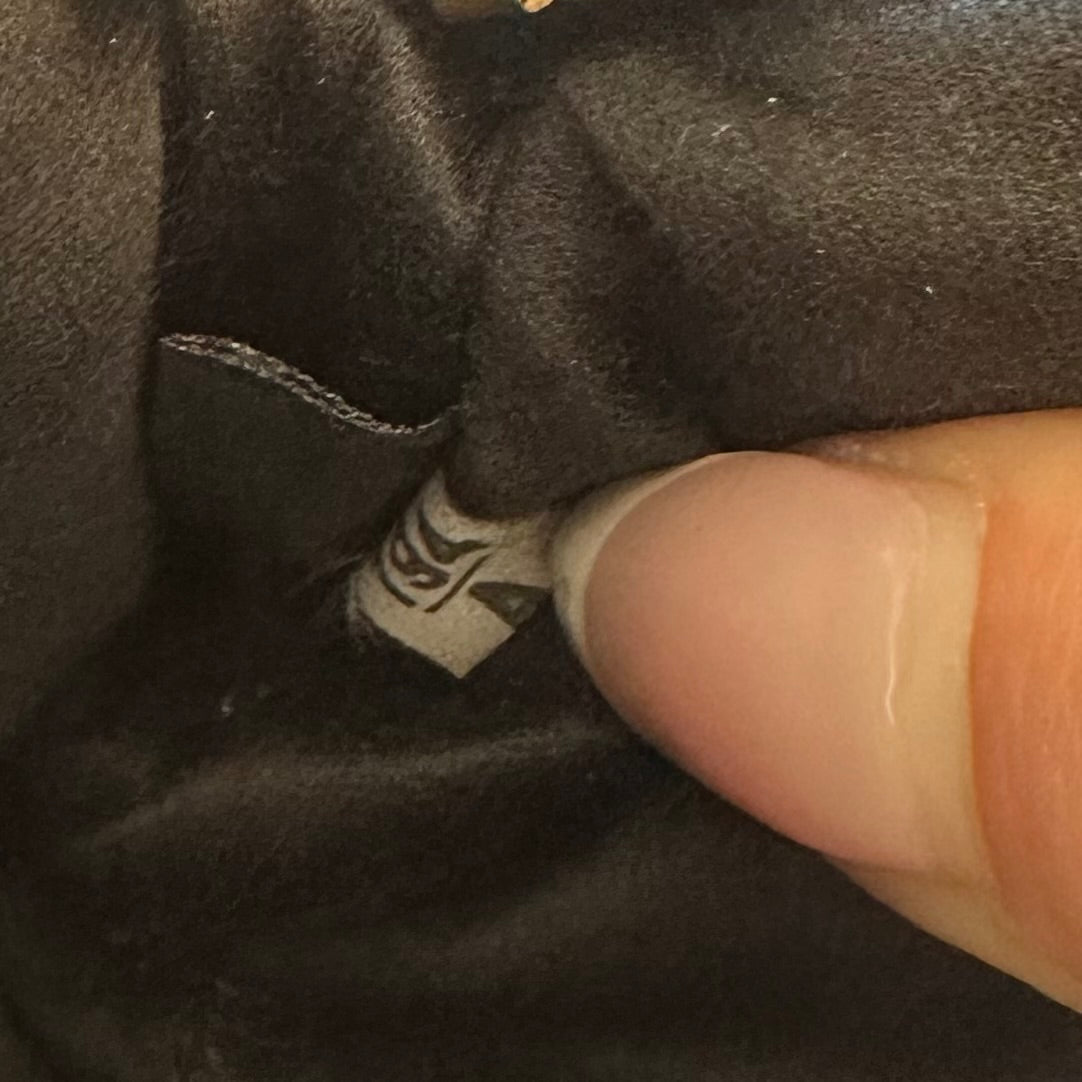 Miu Miu Black Gold Quilted Leather Mini Pochette Bag