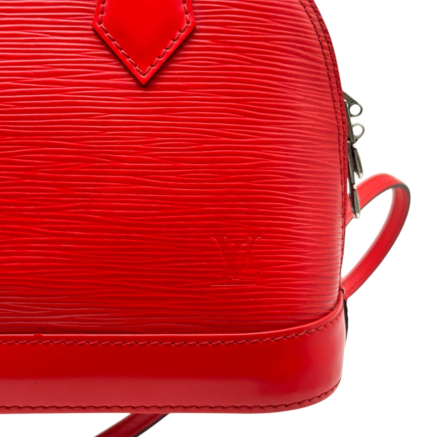 Louis Vuitton Bright Red Epi Alma BB 2-Way Bag