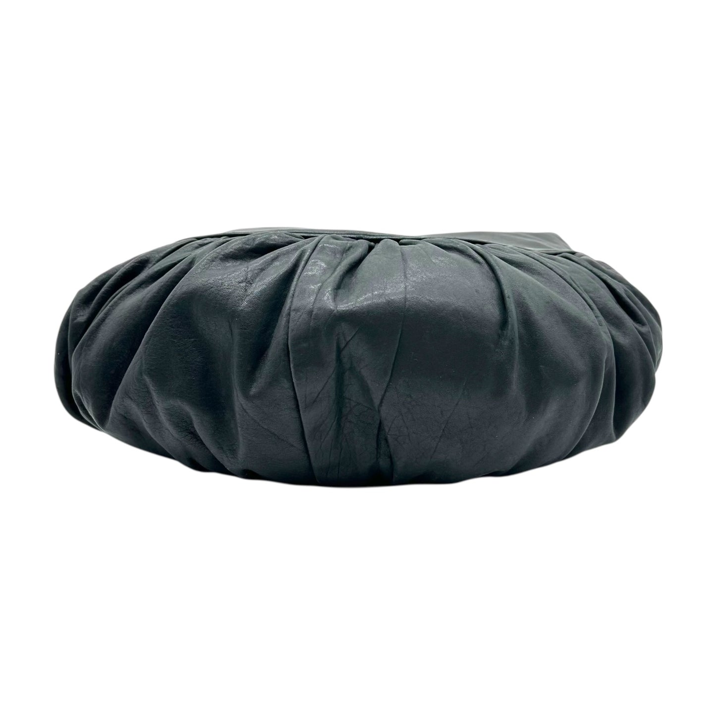 Christian Dior Black Leather Gypsy Hobo Bag