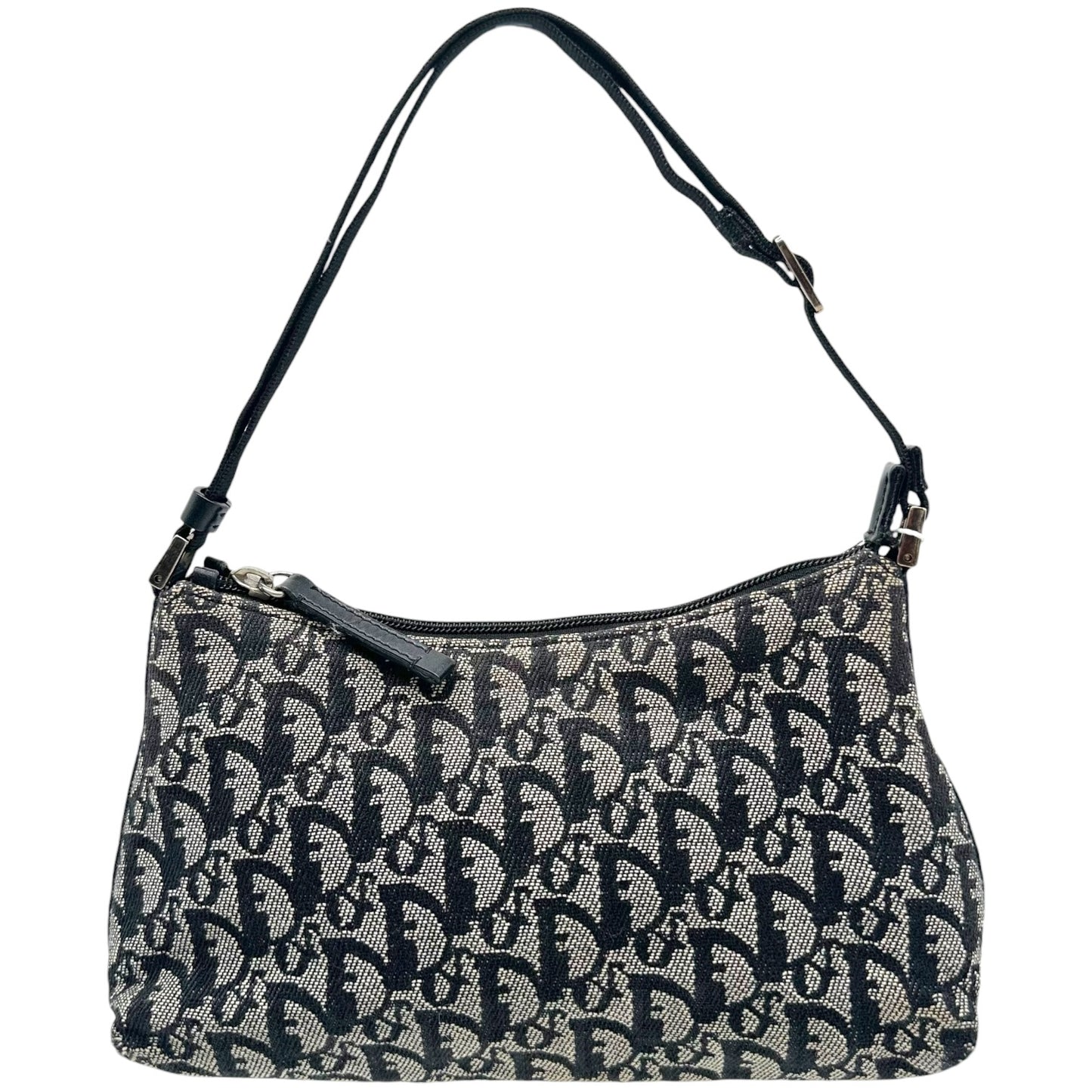 Christian Dior Shoulder Bag Black Trotter Monogram