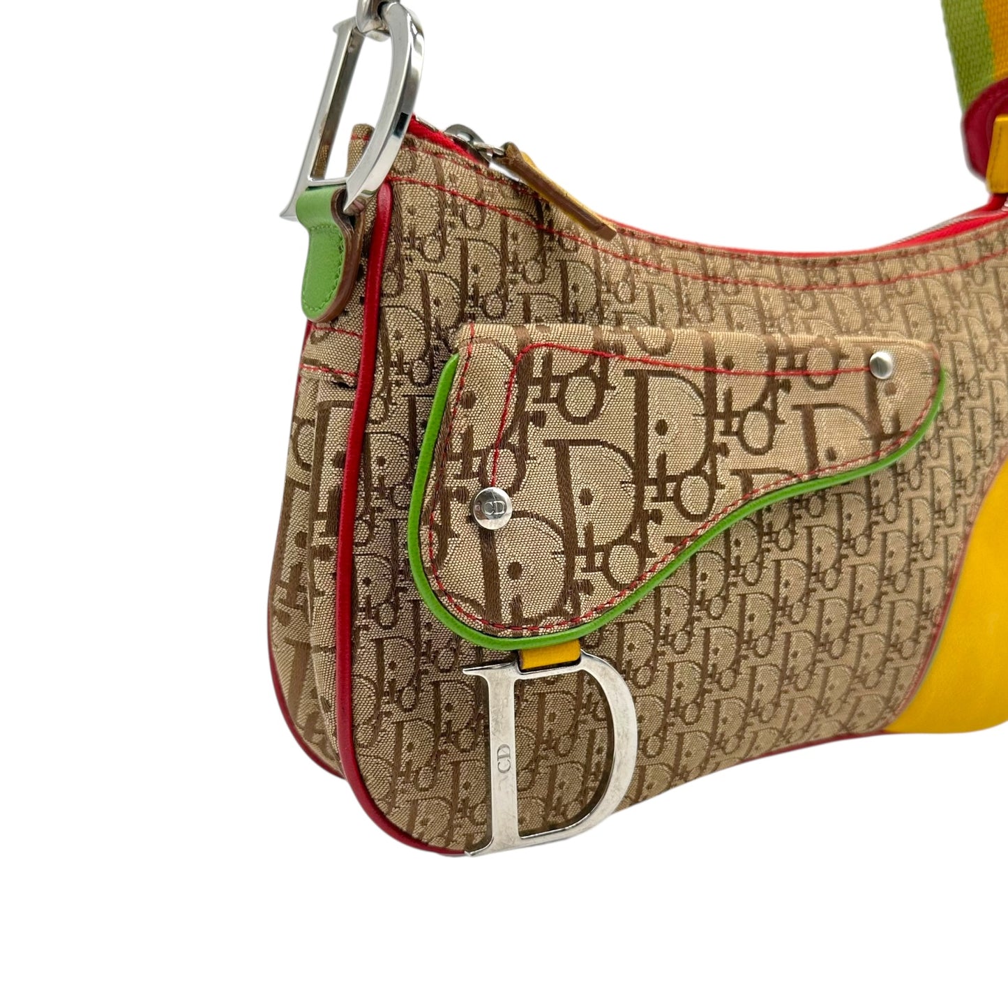 Christian Dior Rasta Crossbody Double Saddle Bag