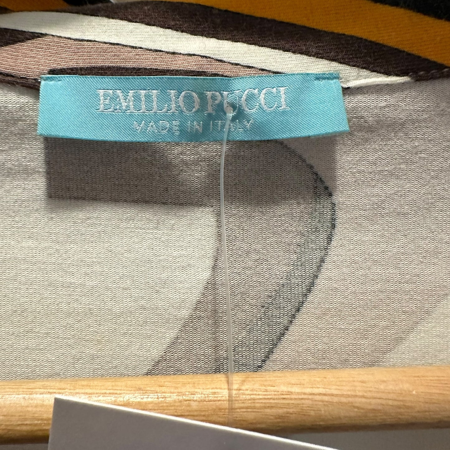 Emilio Pucci Orange & Brown T-Shirt Mini Dress