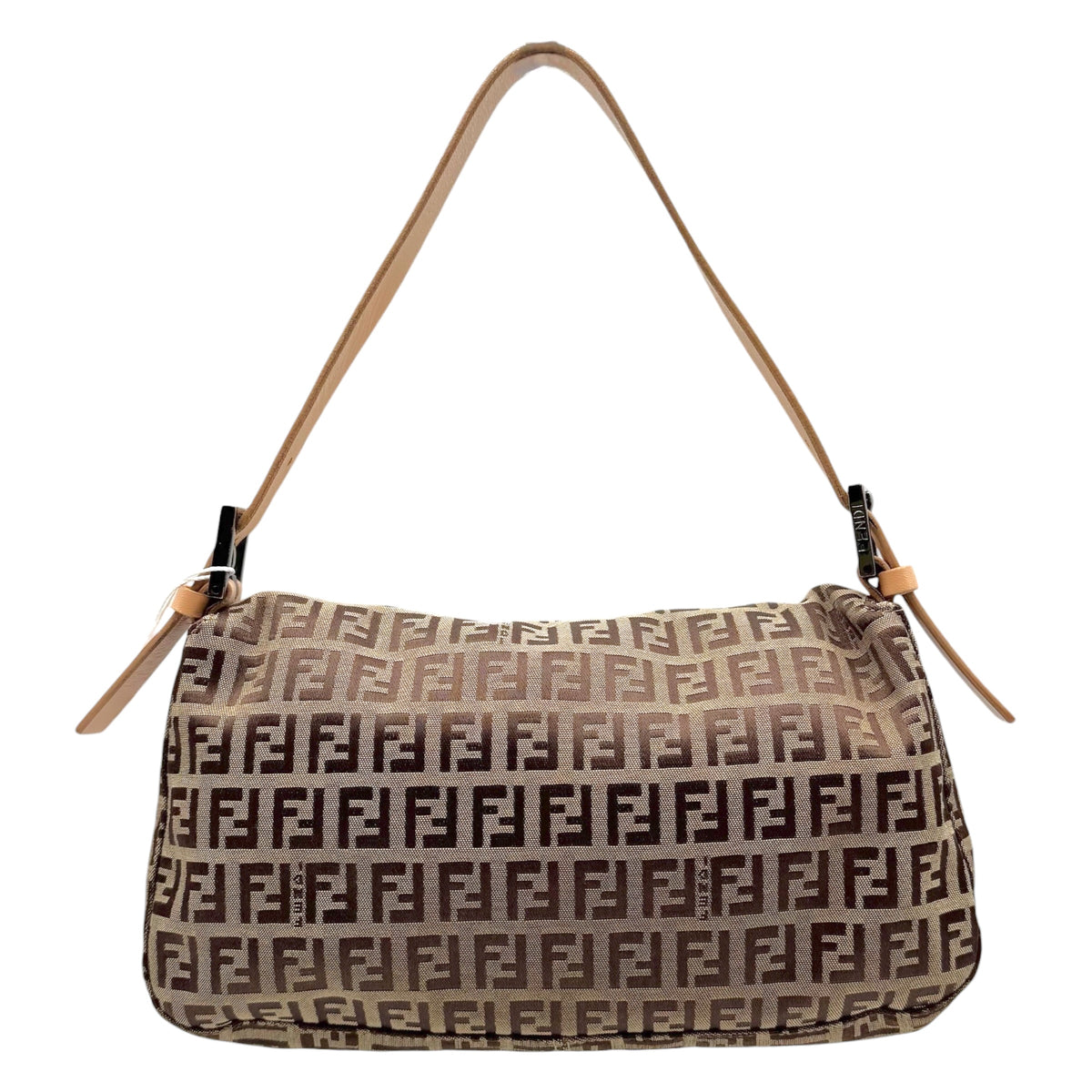Fendi Baguette Bag Tan Zucchino Monogram