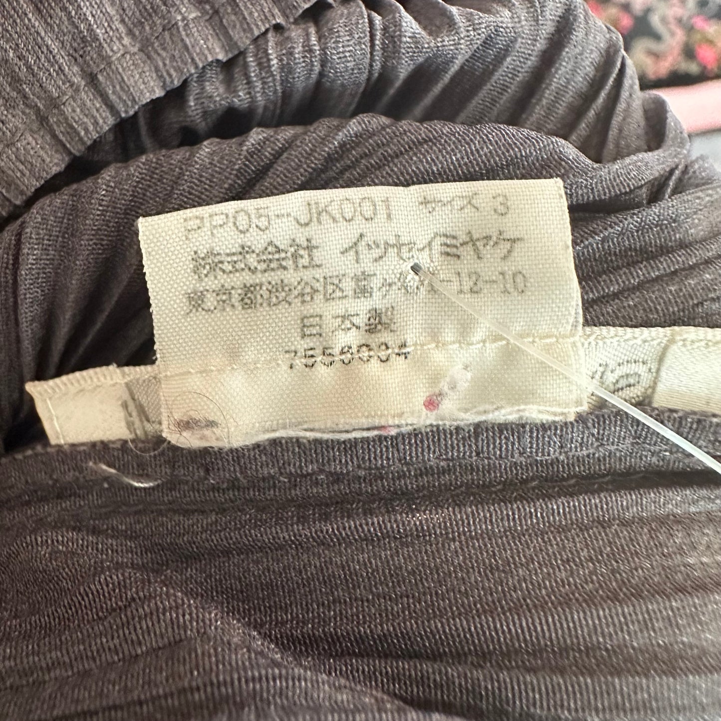 Issey Miyake Pleats Please Dark Gray Pleated Tank Top