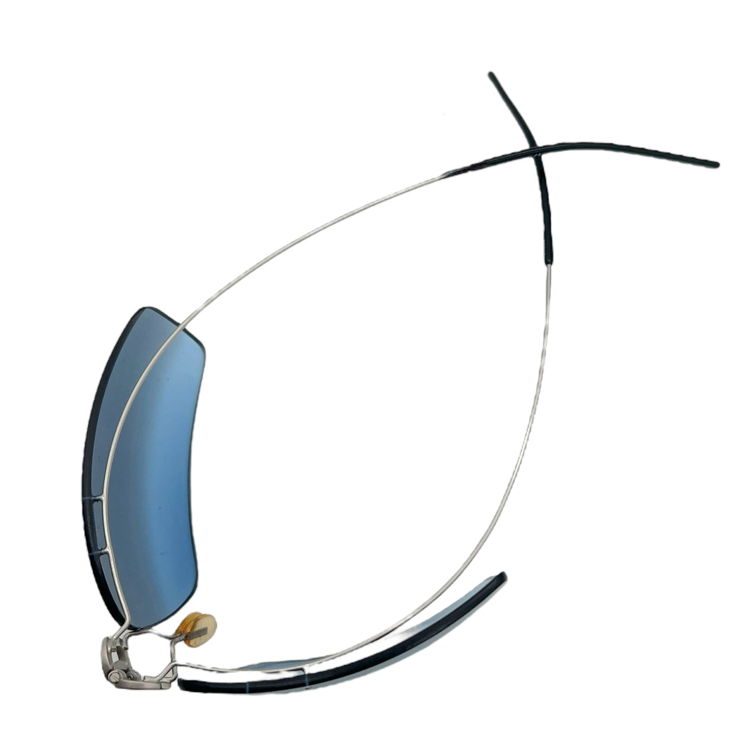 Chanel 4032 Silver Center Logo Folding Rimless Sunglasses RARE - Outfit Repeater