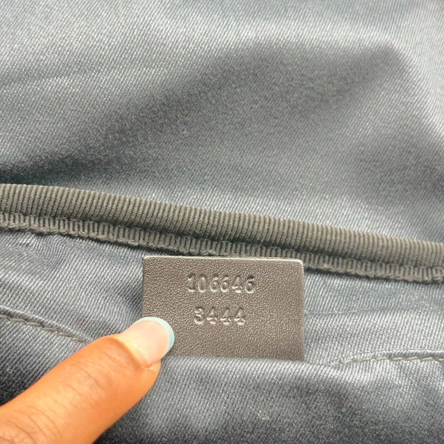 Gucci Black Canvas Monogram Mini Vanity Bag