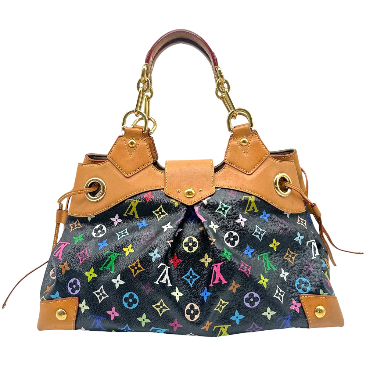 Louis Vuitton Black Multicolor Murakami Tote Bag