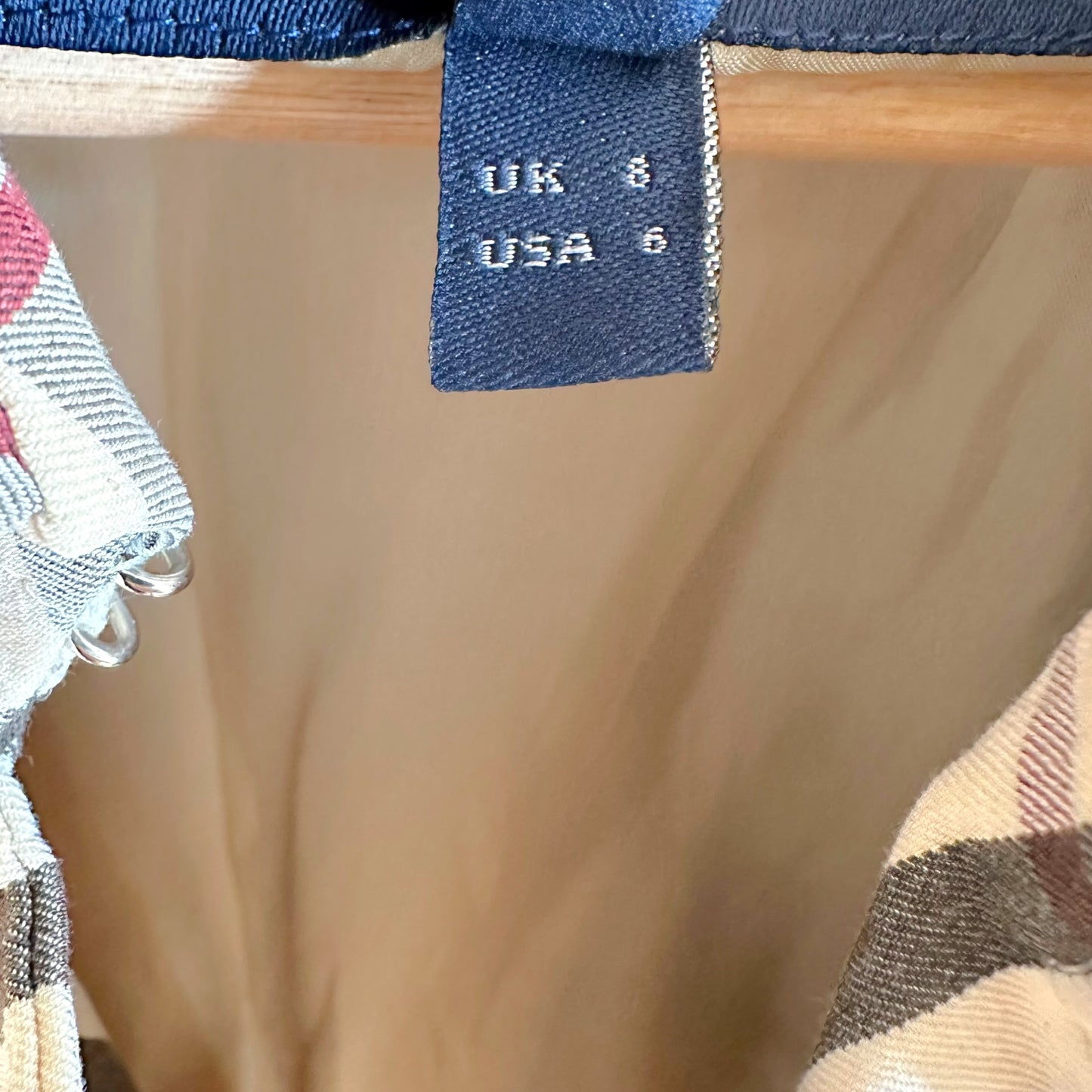 Burberry London Classic Nova Check Plaid Print Trench Coat