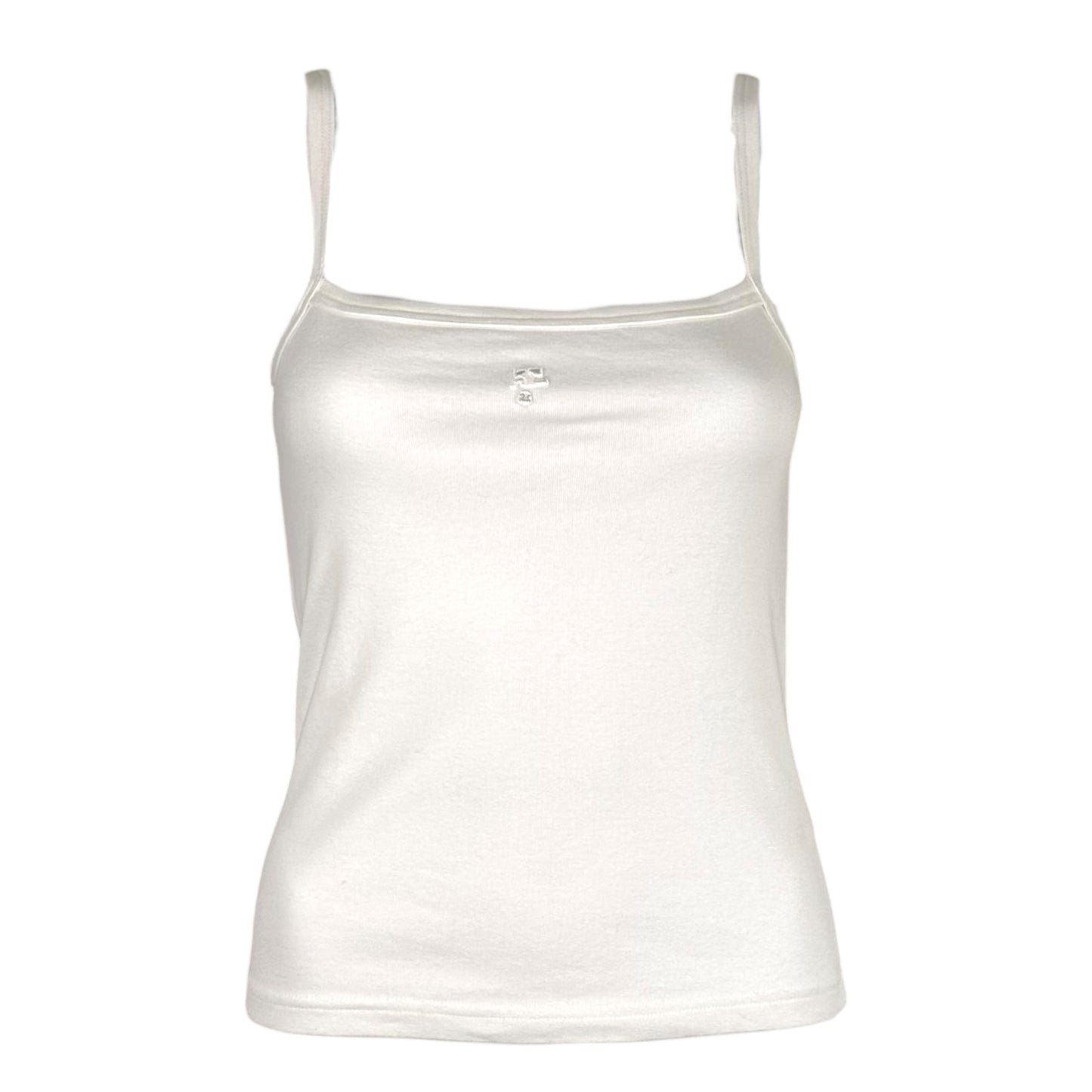 Courreges White Straight Neckline Tank