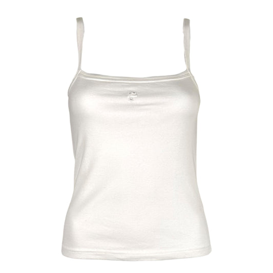 Courreges White Straight Neckline Tank