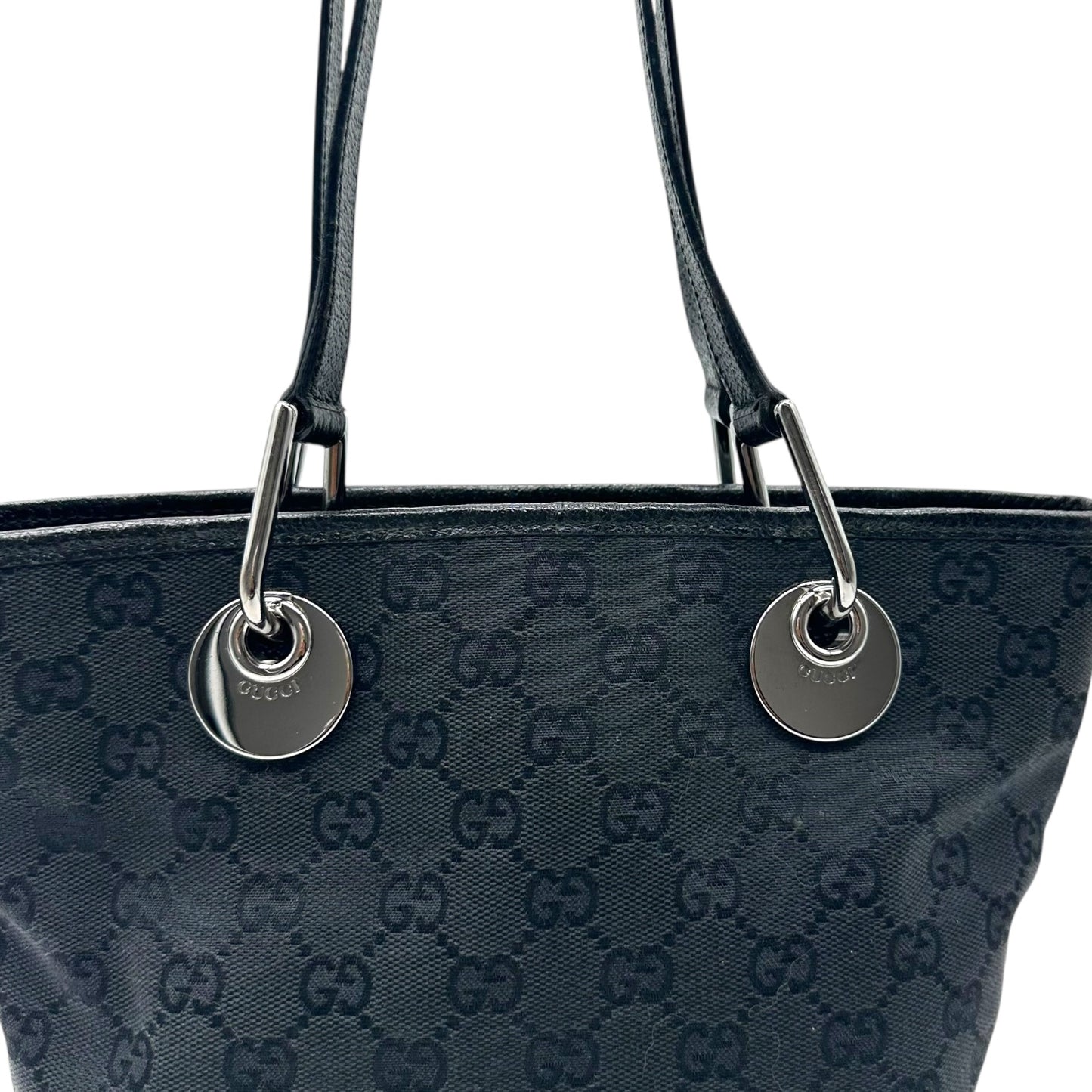 Gucci Black Monogram Mini Tote Bag