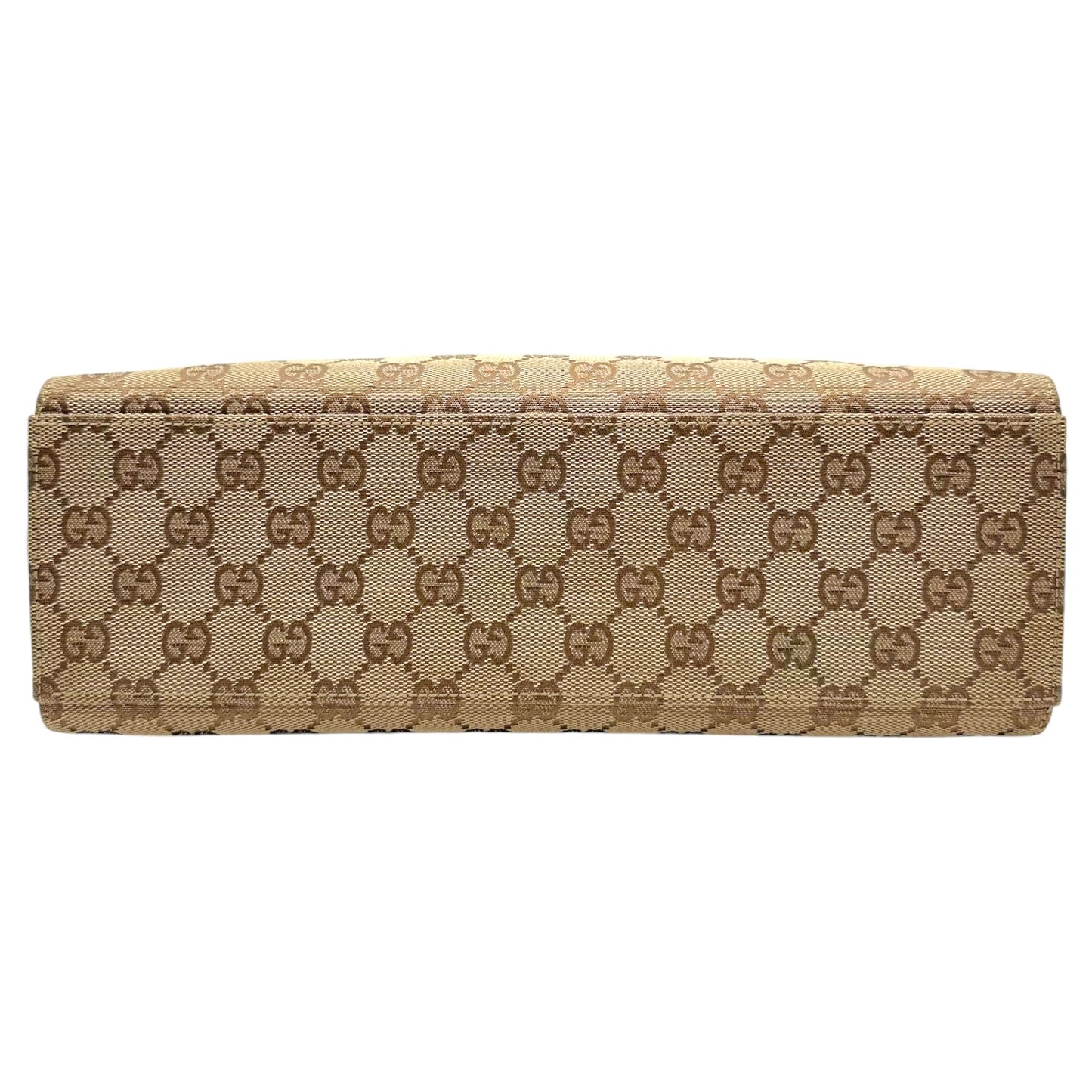 Gucci Tan Monogram Bamboo Handle Mini Tote Bag