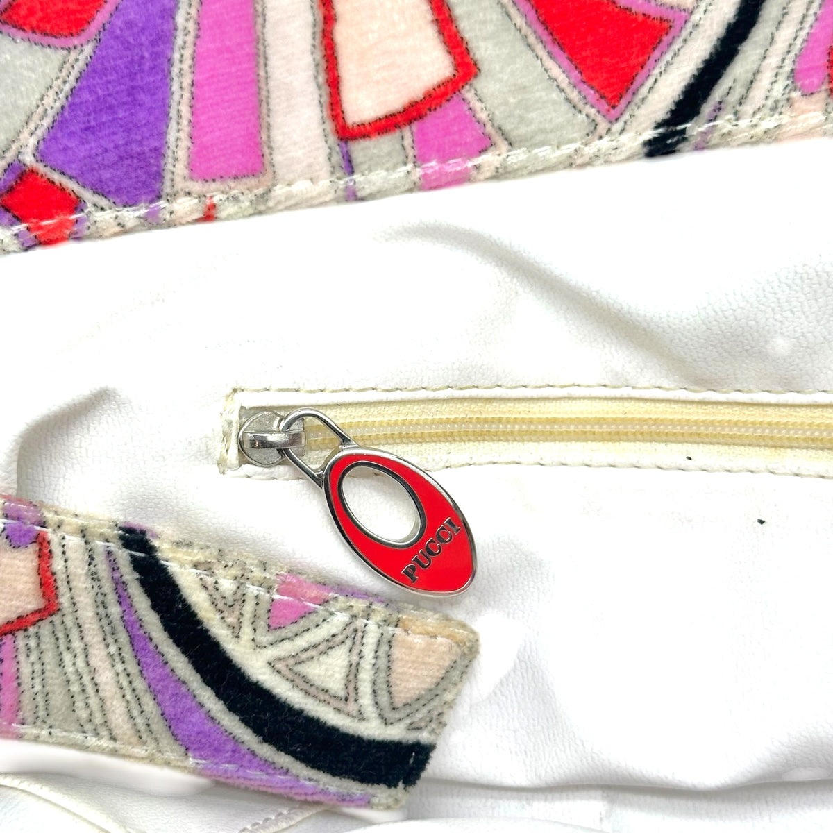 Emilio Pucci Pink & Purple Printed Loop Terry Tote Bag
