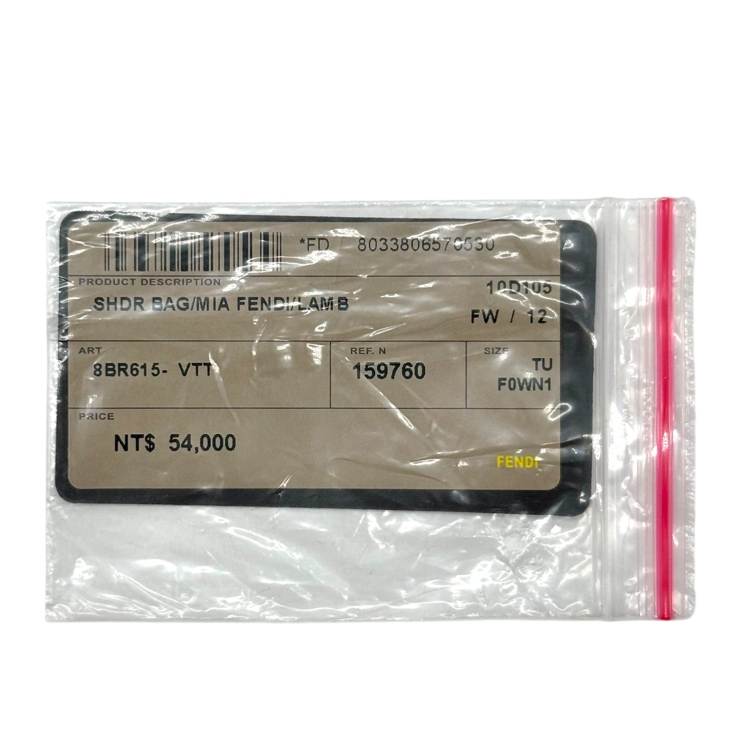 Fendi Black Leather Mia Logo Hardware Bag