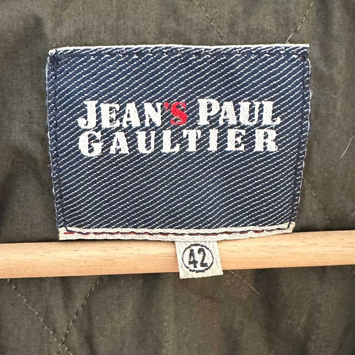 Jean Paul Gaultier Jean's 90's Khaki Green Satin Bomber Jacket