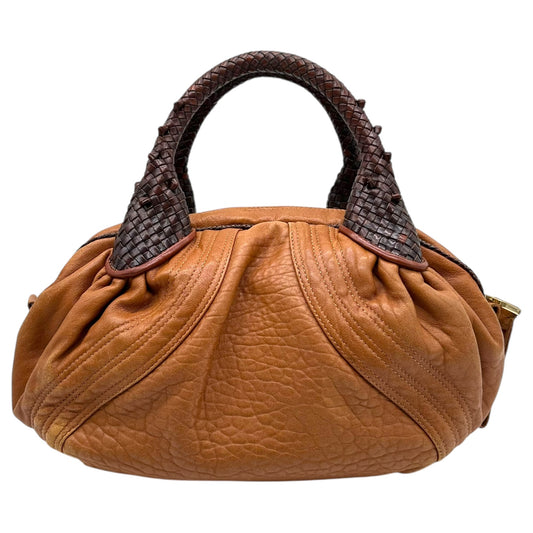 Fendi Tan & Brown Leather Mini Spy Bag