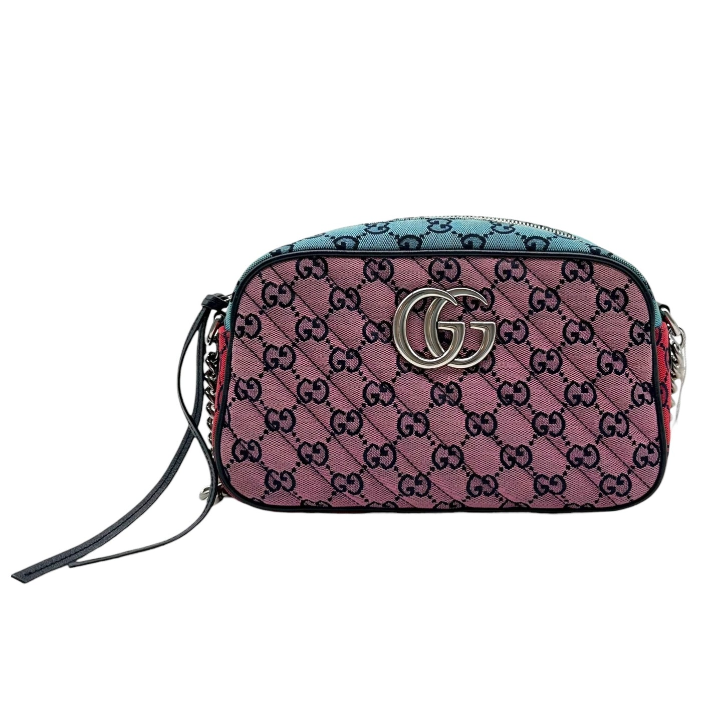 Gucci Marmont Multicolor Monogram Canvas Crossbody Bag
