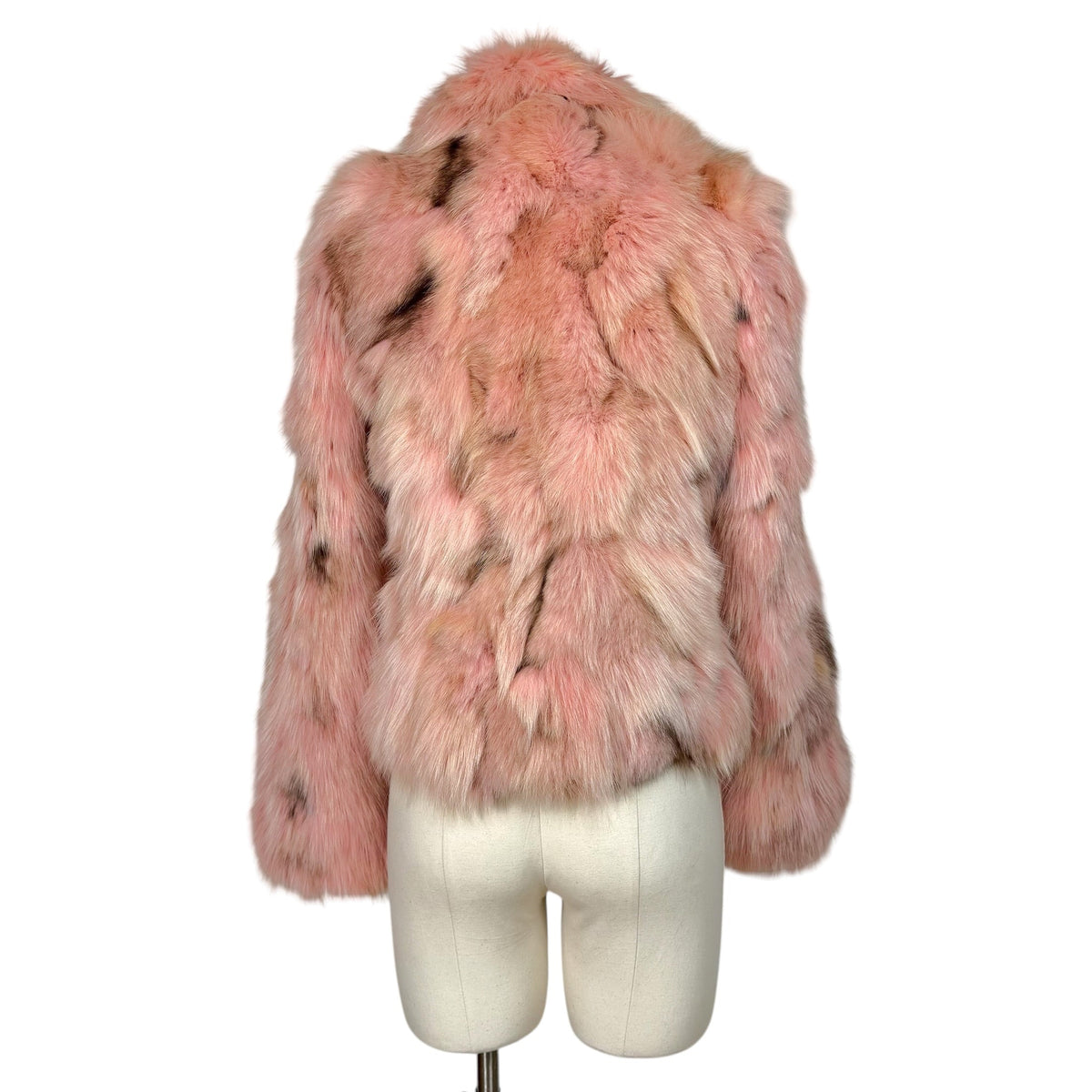 Vintage Pink Fox Fur Coat