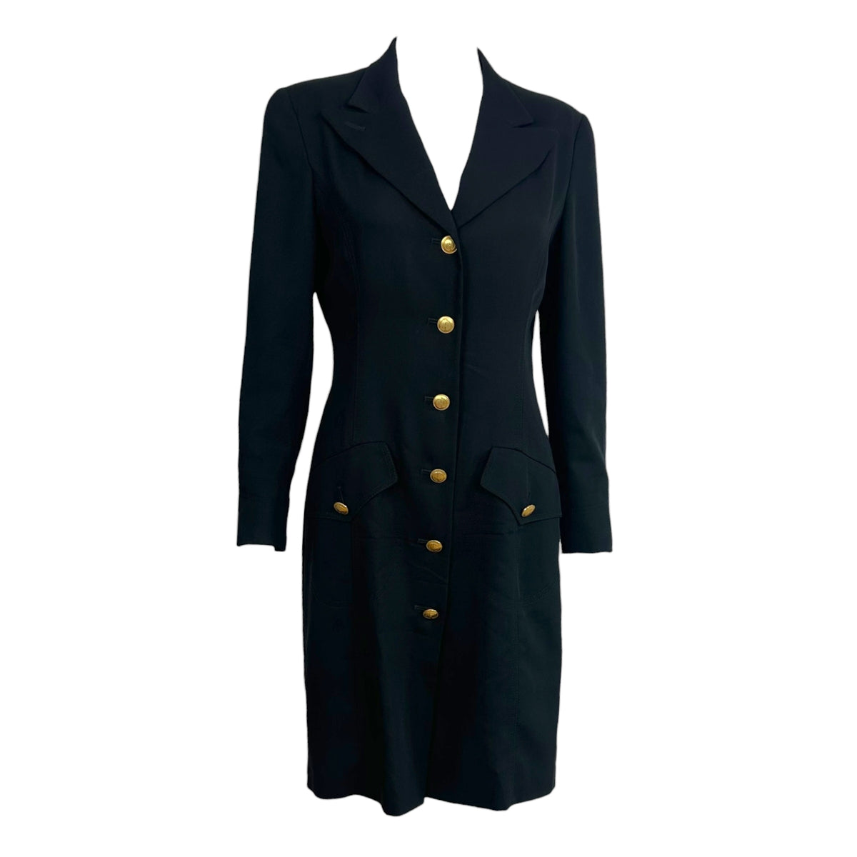 Gucci by Tom Ford F/W 1994 Black Wool Longline Blazer Jacket