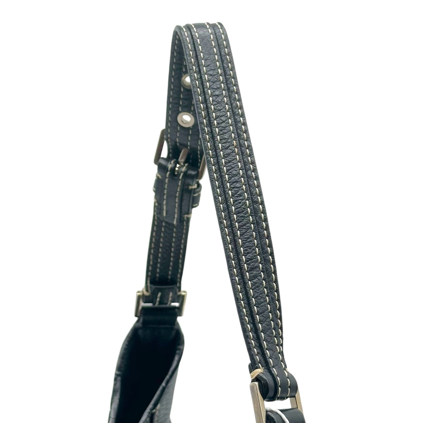 Dior Street Chic Black Leather Shoulder Bag